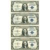 Image 1 : 1935 $1 Silver Certificate Lot of 4 Assorted Bills