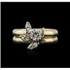 Image 1 : 14KT Yellow Gold 0.60ctw Diamond Ring