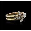 Image 2 : 14KT Yellow Gold 0.60ctw Diamond Ring