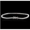 Image 2 : 18KT White Gold 3.09ctw Diamond Tennis Bracelet