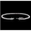 Image 3 : 18KT White Gold 3.09ctw Diamond Tennis Bracelet