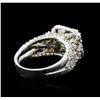 Image 3 : 14KT White Gold 2.31ct Emerald and Diamond Ring