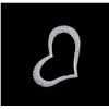 Image 1 : 0.50ctw Diamond Heart Pendant - 14KT White Gold