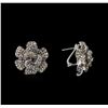 Image 2 : 5.11ctw Diamond Earrings - 14KT White Gold