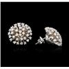 Image 2 : 14KT White Gold 1.81ctw Diamond Earrings