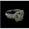 Image 2 : 14KT White Gold 1.58ctw Diamond Ring