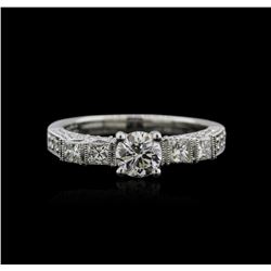 18KT White Gold 1.21ctw Diamond Ring