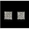 14KT White Gold 1.24ctw Diamond Earrings