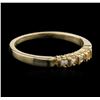 Image 2 : 14KT Yellow Gold 0.03ctw Diamond Ring