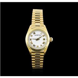 Geneve 18KT Yellow Gold Ladies Watch