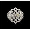 Image 1 : 1.10ctw Diamond Ring - 14KT White Gold