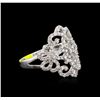 Image 2 : 1.10ctw Diamond Ring - 14KT White Gold