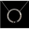 Image 1 : 0.50ctw Diamond Necklace - 14KT White Gold