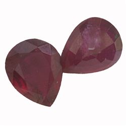 9.28ctw Pear Mixed Ruby Parcel