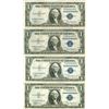 Image 1 : 1935 $1 Silver Certificate Lot of 4 Assorted Bills