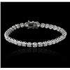 Image 1 : 14KT White Gold 6.75ctw Diamond Tennis Bracelet