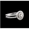 Image 2 : 0.66ctw Diamond Ring - 18KT White Gold