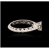 Image 3 : 14KT White Gold 0.91ctw Diamond Ring