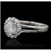Image 2 : 14KT White Gold 1.53ctw Diamond Ring