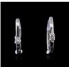 14KT White Gold 0.04ctw Diamond Earrings