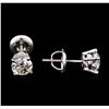 Image 2 : 1.50ctw Diamond Stud Earrings - 14KT White Gold