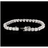 Image 3 : 14KT White Gold 9.10ctw Diamond Tennis Bracelet