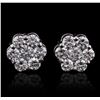 Image 1 : 14KT White Gold 1.65ctw Diamond Earrings