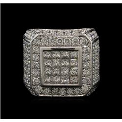 9.00ctw Diamond Ring - 14KT White Gold