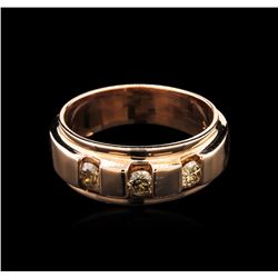 0.68ctw Light Brown Diamond Ring - 14KT Rose Gold