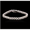 Image 1 : 14KT White Gold 1.80ctw Diamond Tennis Bracelet