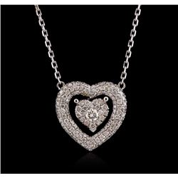 14KT White Gold 0.54ctw Diamond Necklace