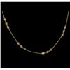 Image 2 : 1.20ctw Diamond Necklace - 14KT Yellow Gold