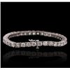 Image 2 : 14KT White Gold 11.53ctw Diamond Tennis Bracelet