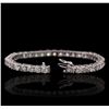 Image 3 : 14KT White Gold 11.53ctw Diamond Tennis Bracelet