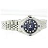 Image 8 : Rolex Stainless Steel Diamond and Sapphire DateJust Ladies Watch