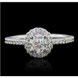 14KT White Gold 1.12ctw Diamond Ring