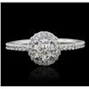 Image 1 : 14KT White Gold 1.12ctw Diamond Ring