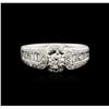 Image 1 : 18KT White Gold 0.90ctw Diamond Ring