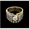 Image 1 : 2.40ctw Diamond Wedding Ring Set - 14KT Yellow Gold