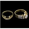 Image 2 : 2.40ctw Diamond Wedding Ring Set - 14KT Yellow Gold