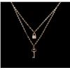 Image 2 : 0.06ct Diamond Necklace - 14KT Rose Gold