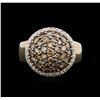 14KT Yellow Gold 1.79ctw Brown Diamond Ring