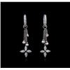 Image 1 : 14KT White Gold 1.25ctw Diamond Earrings