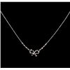 Image 1 : 0.38ctw Diamond Necklace - 14KT White Gold