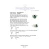 Image 3 : 2.65ct Green Tourmaline and Diamond Ring - 18KT White Gold