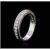 Image 3 : 14KT White Gold 0.63ctw Diamond Ring