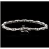Image 2 : 14KT White Gold 0.76ctw Diamond Bracelet