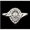 Image 1 : 10KT White Gold 0.20ctw Diamond Ring
