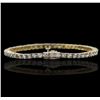Image 2 : 14KT Yellow Gold 4.94ctw Diamond Bracelet