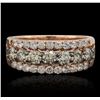 Image 1 : 14KT Rose Gold 1.16ctw Diamond Ring